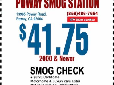 Smog Check Coupon Poway